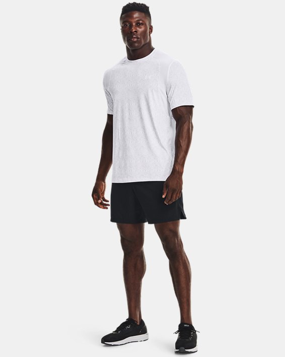 Men's UA Iso-Chill Run 200 Print Short Sleeve in White image number 2